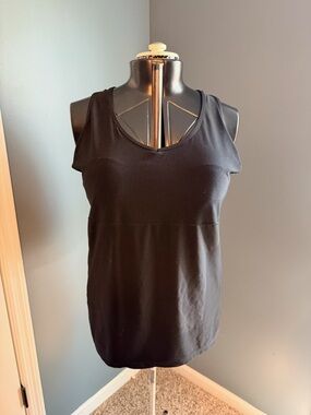 Old Navy Black Active V-Neck Tank Top